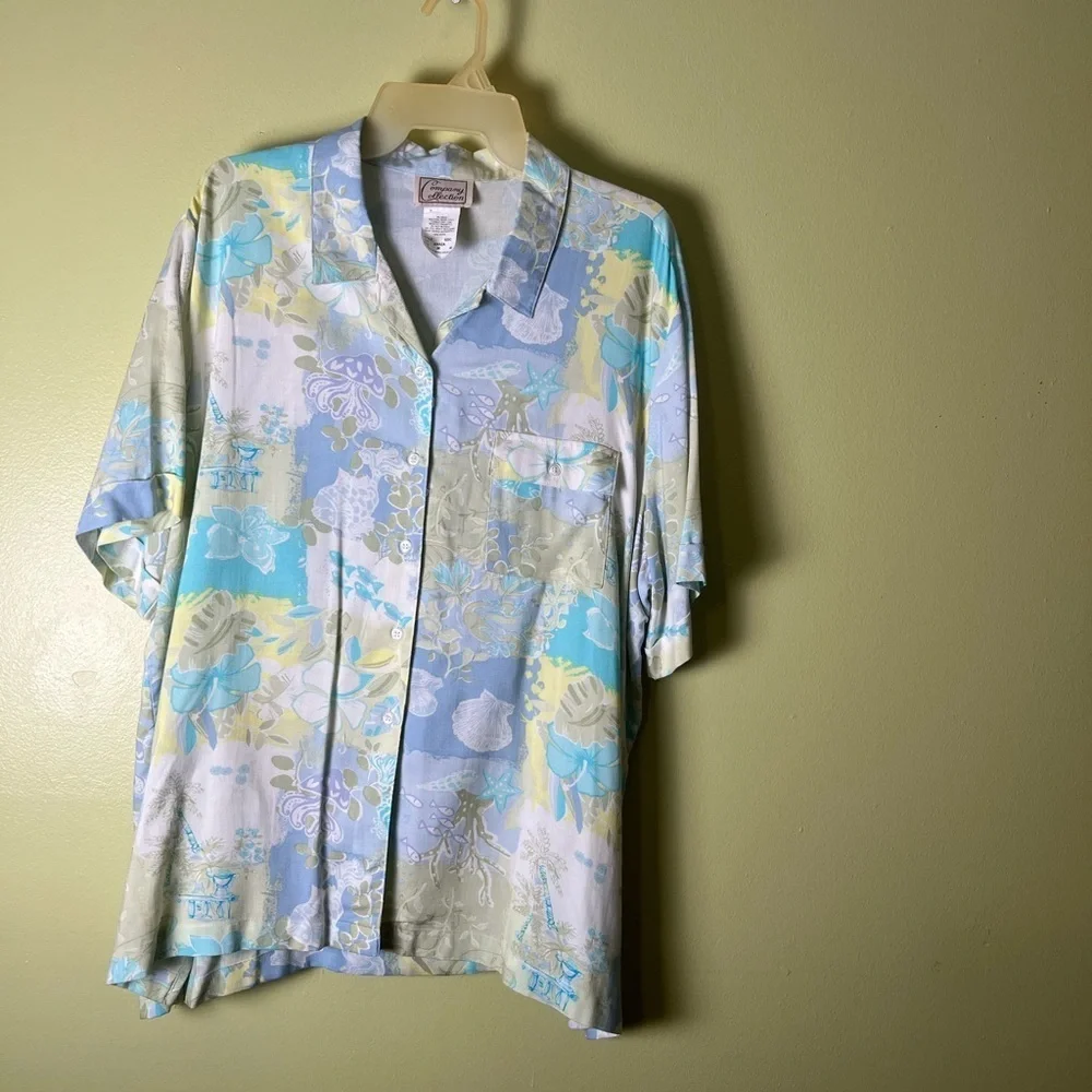 Company collection size 20 women’s Floral Button-Up Shirt - Picture 1 of 10